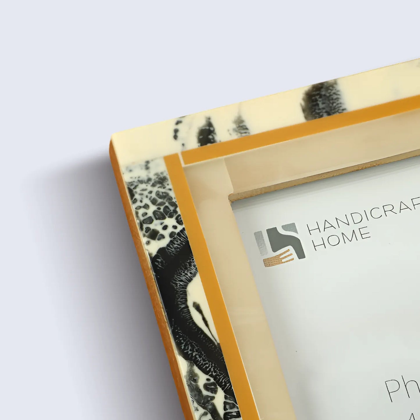 Ivory Abstract Ink Resin Inlay Picture Frame in 4x6 & 5x7 - Concordia Style Boutique