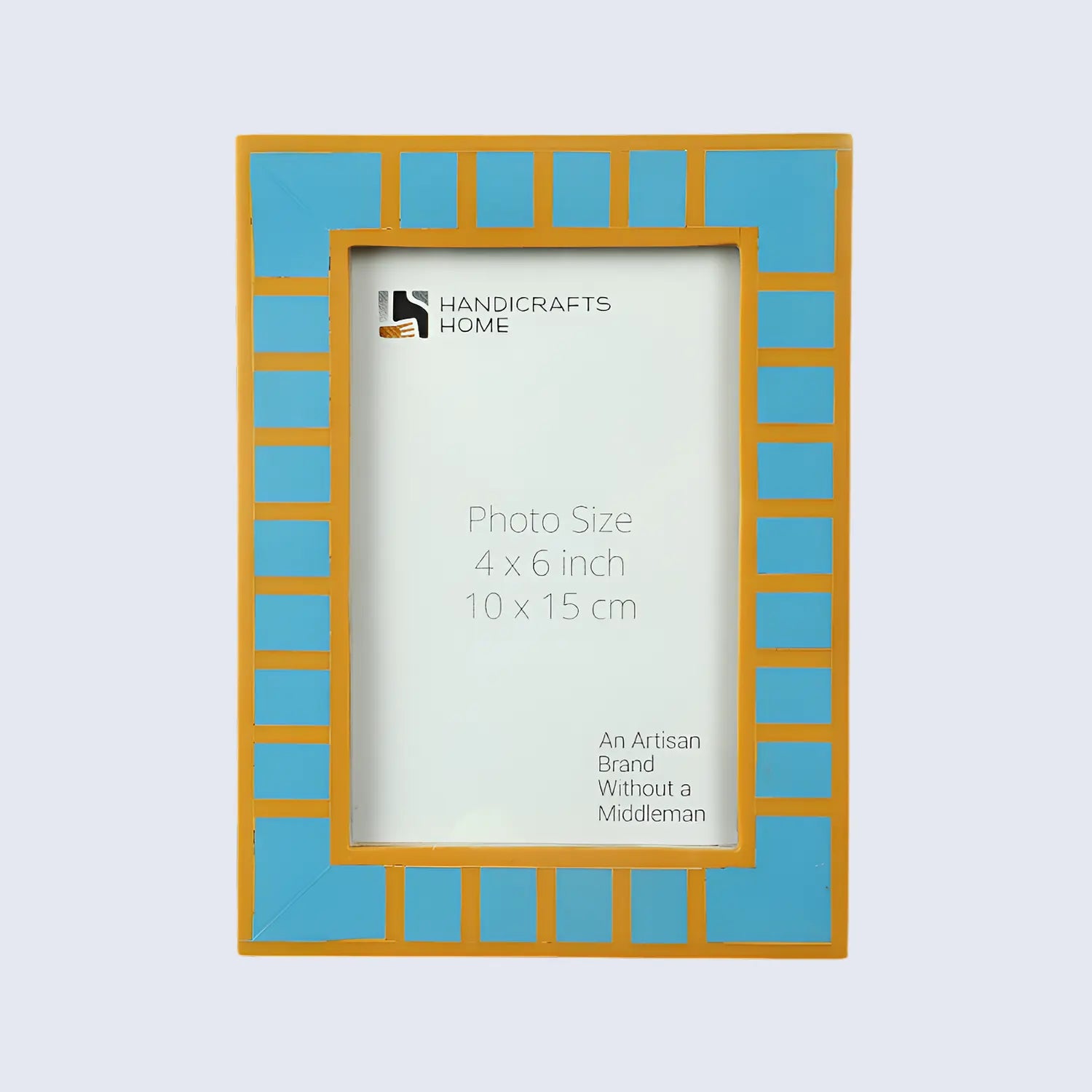 Turquoise Square Resin Inlay Picture Frame 4x6 & 5x7 - Concordia Style Boutique