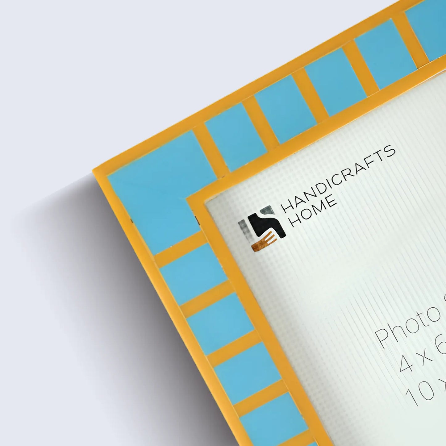 Turquoise Square Resin Inlay Picture Frame 4x6 & 5x7 - Concordia Style Boutique