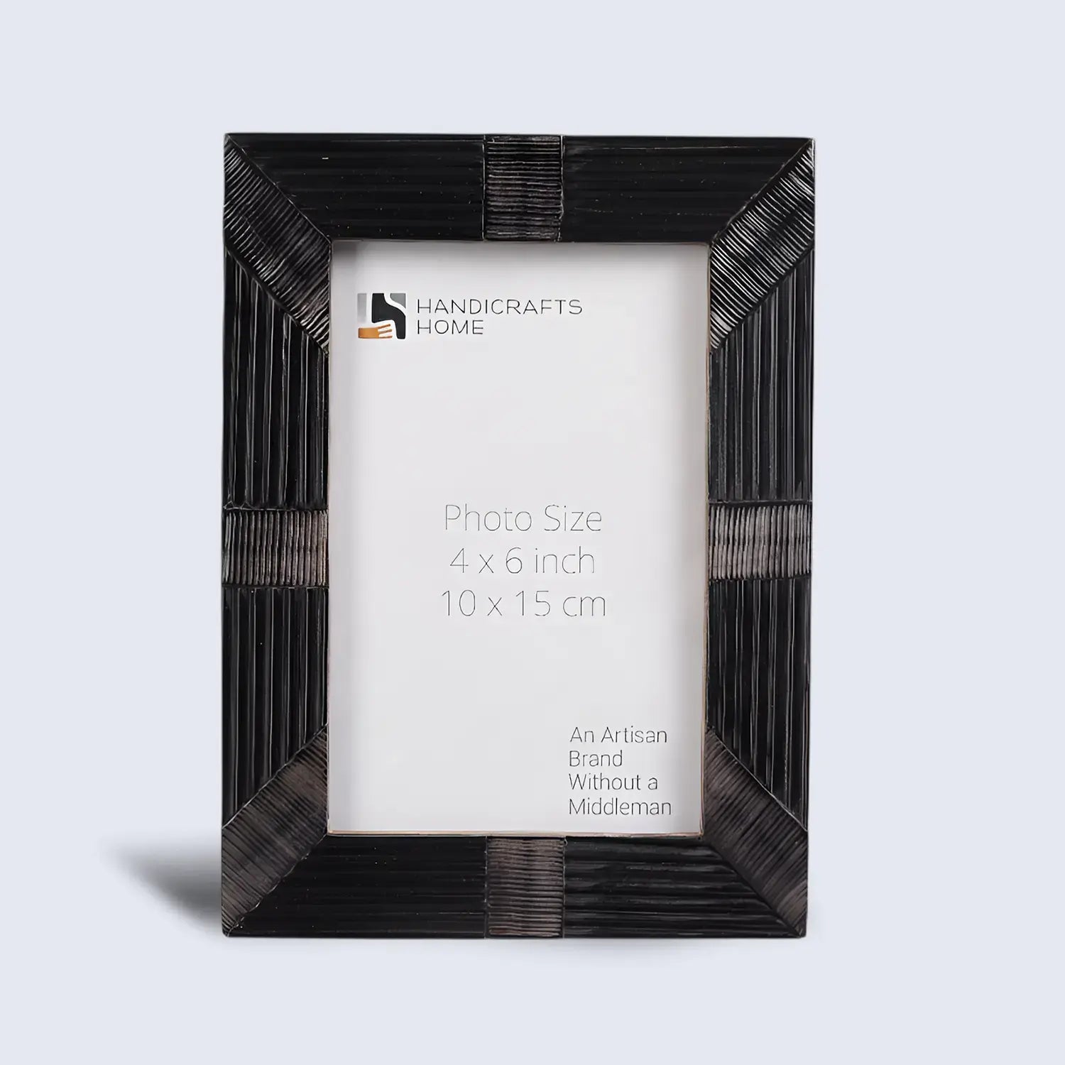 Horn Inlay Shagrin Picture Photo Frames Black, 4x6 5x7 - Concordia Style Boutique