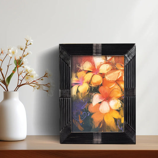 Horn Inlay Shagrin Picture Photo Frames Black, 4x6 5x7 - Concordia Style Boutique