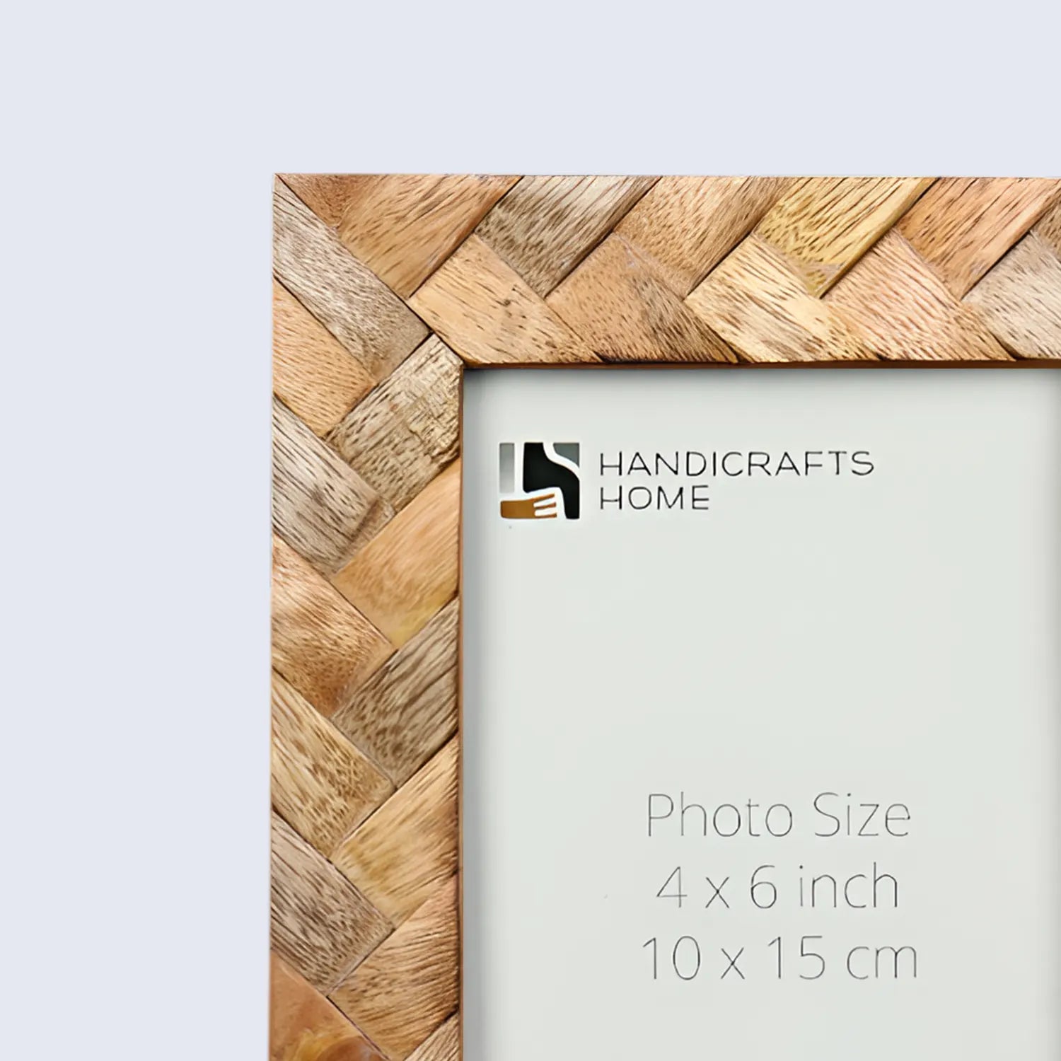 Wood Inlay Cinnamon Plaits Pattern Picture Photo Frame - 4x6 - Concordia Style Boutique