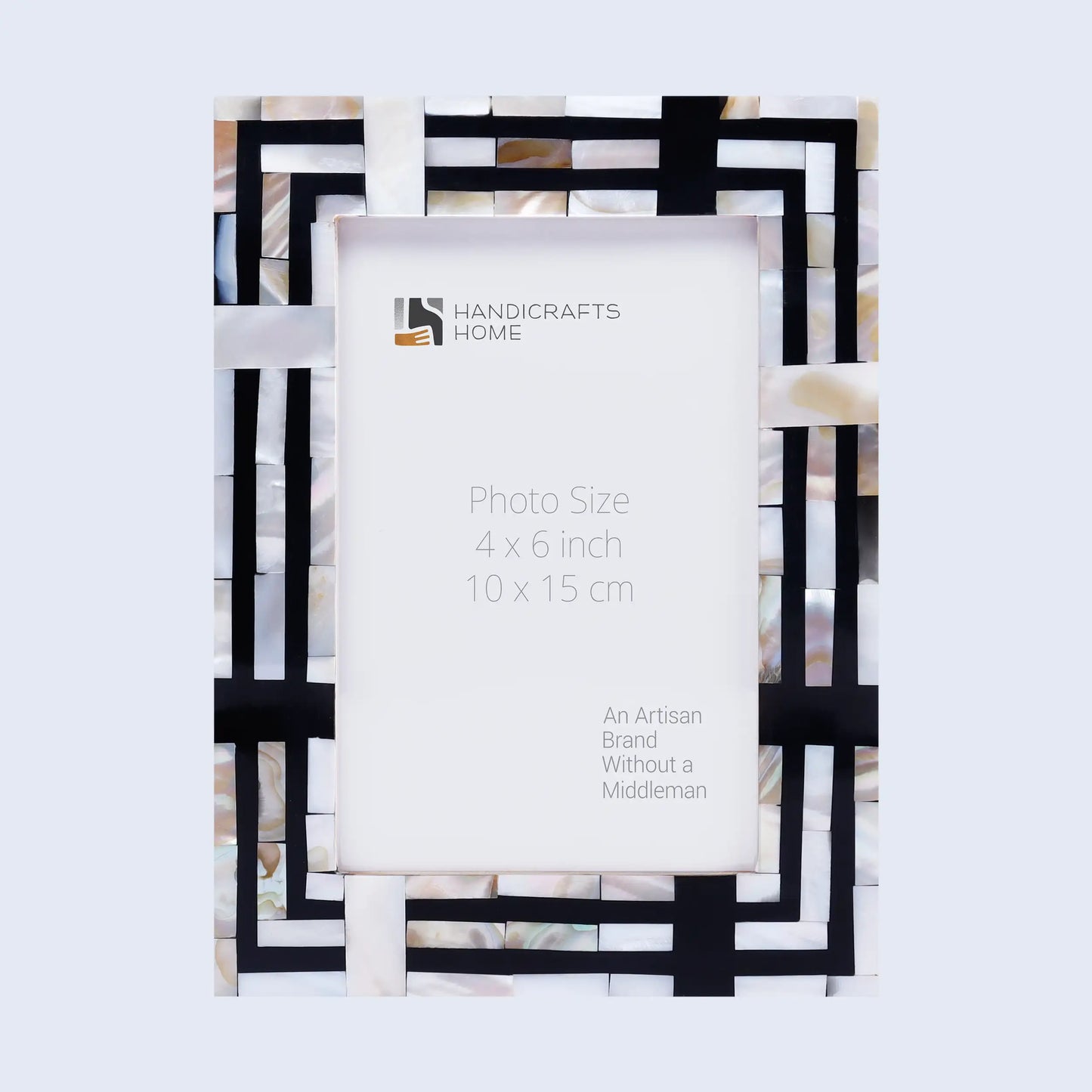 Picture Frames Pearlescent Motif Pattern Mother of Pearl & Resin Collection in 3 Sizes - Concordia Style Boutique