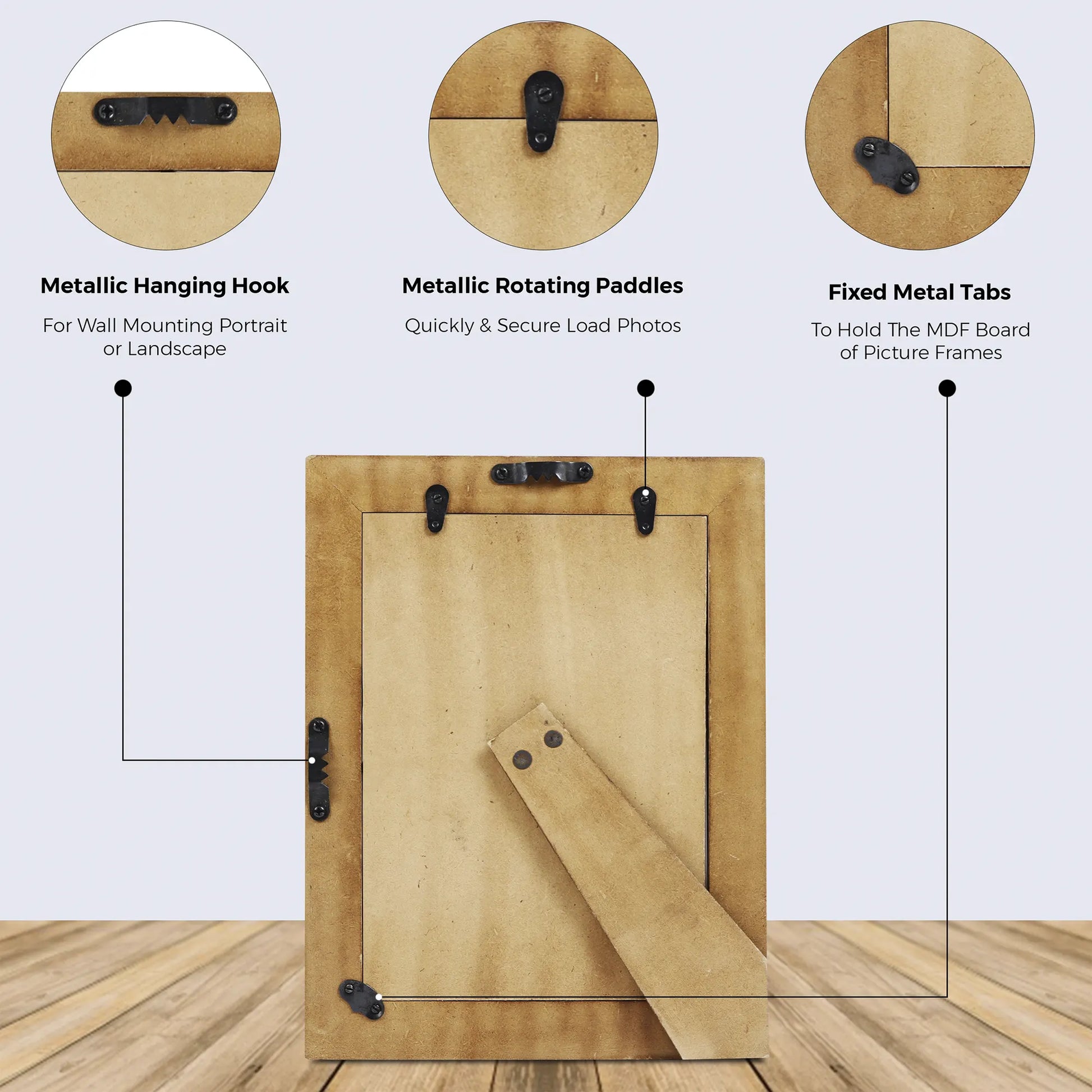 Picture Frames Pearlescent Motif Pattern Mother of Pearl & Resin Collection in 3 Sizes - Concordia Style Boutique