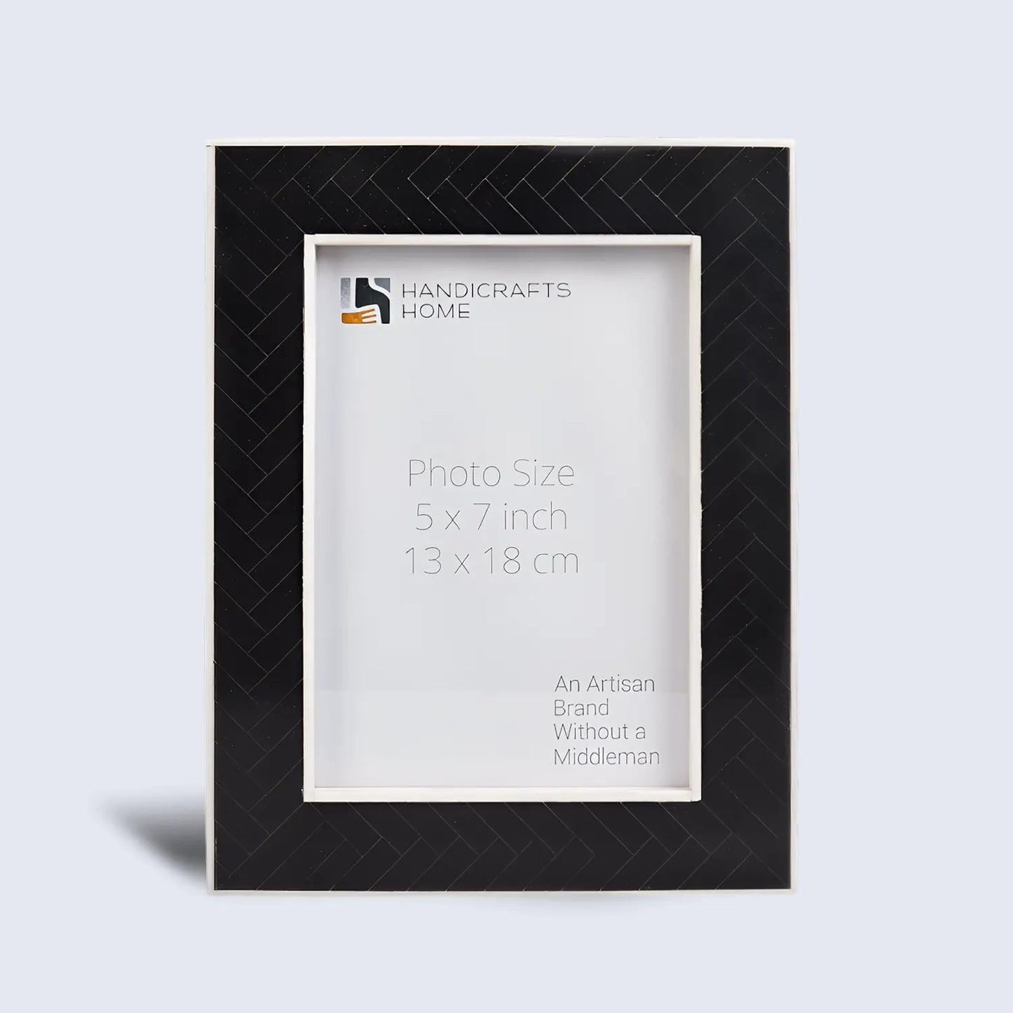 Black & White Resin Inlay Handmade Picture Frame – 4x6 & 5x7 - Concordia Style Boutique