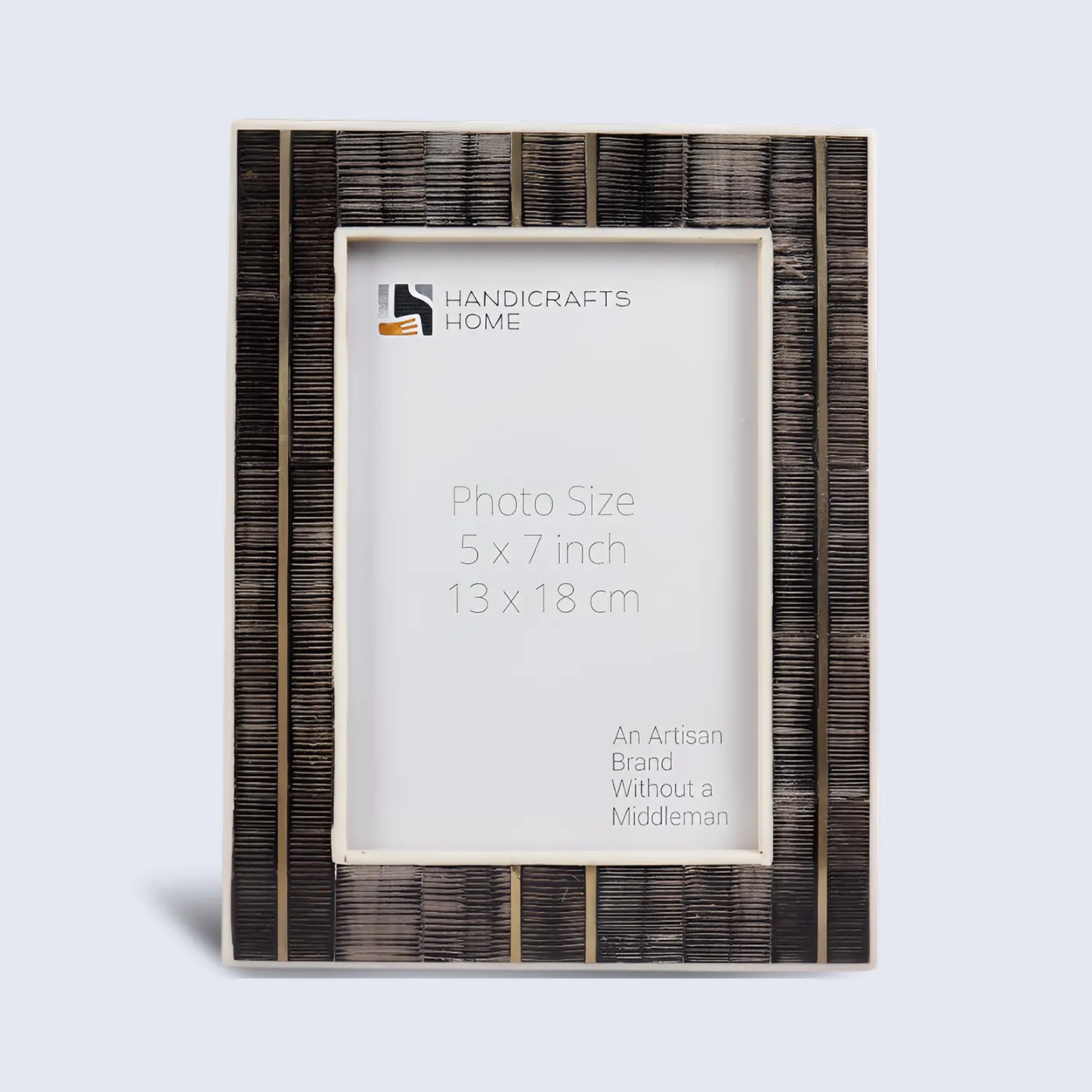 Horn Inlay & Resin Inlay Shagrin Picture Photo Frames Brown, 4x6 5x7 - Concordia Style Boutique