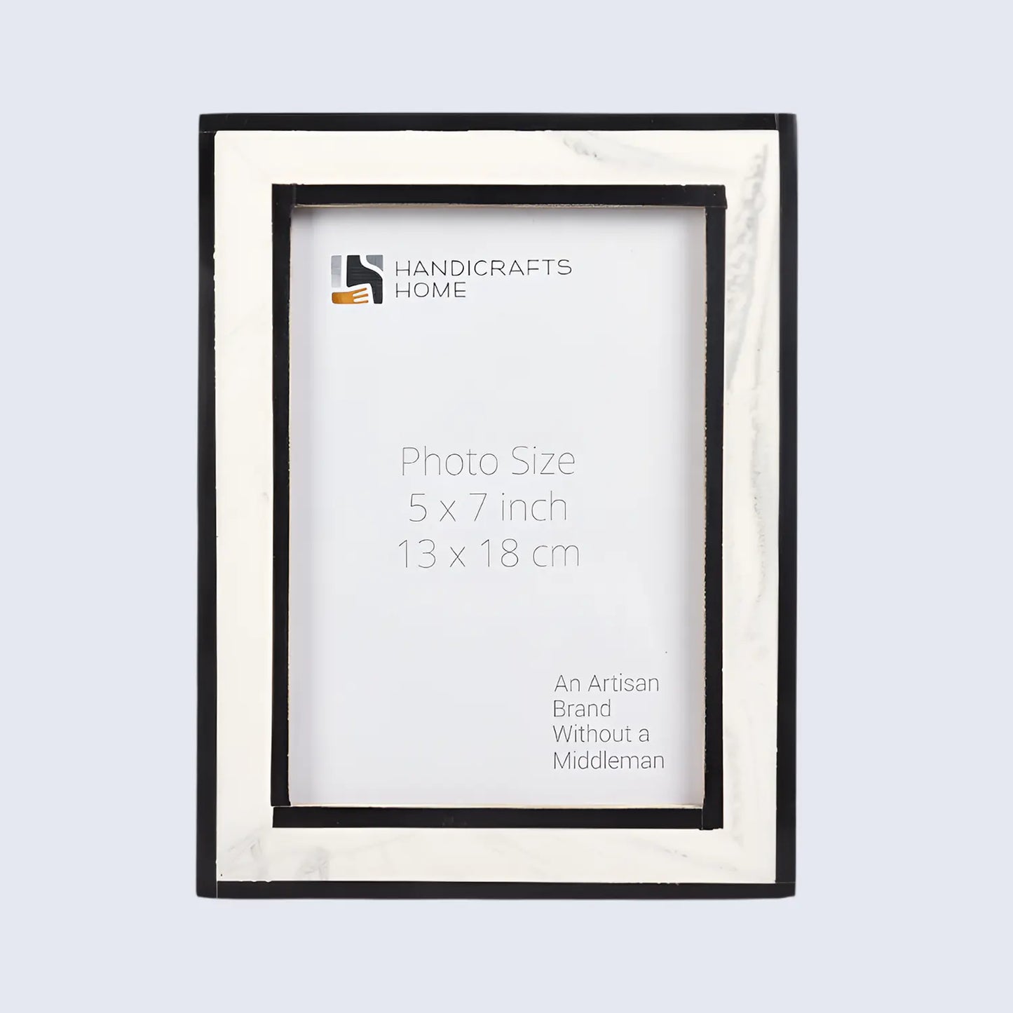 Resin Inlay Frame – Black & White in 4x6 & 5x7 - Concordia Style Boutique