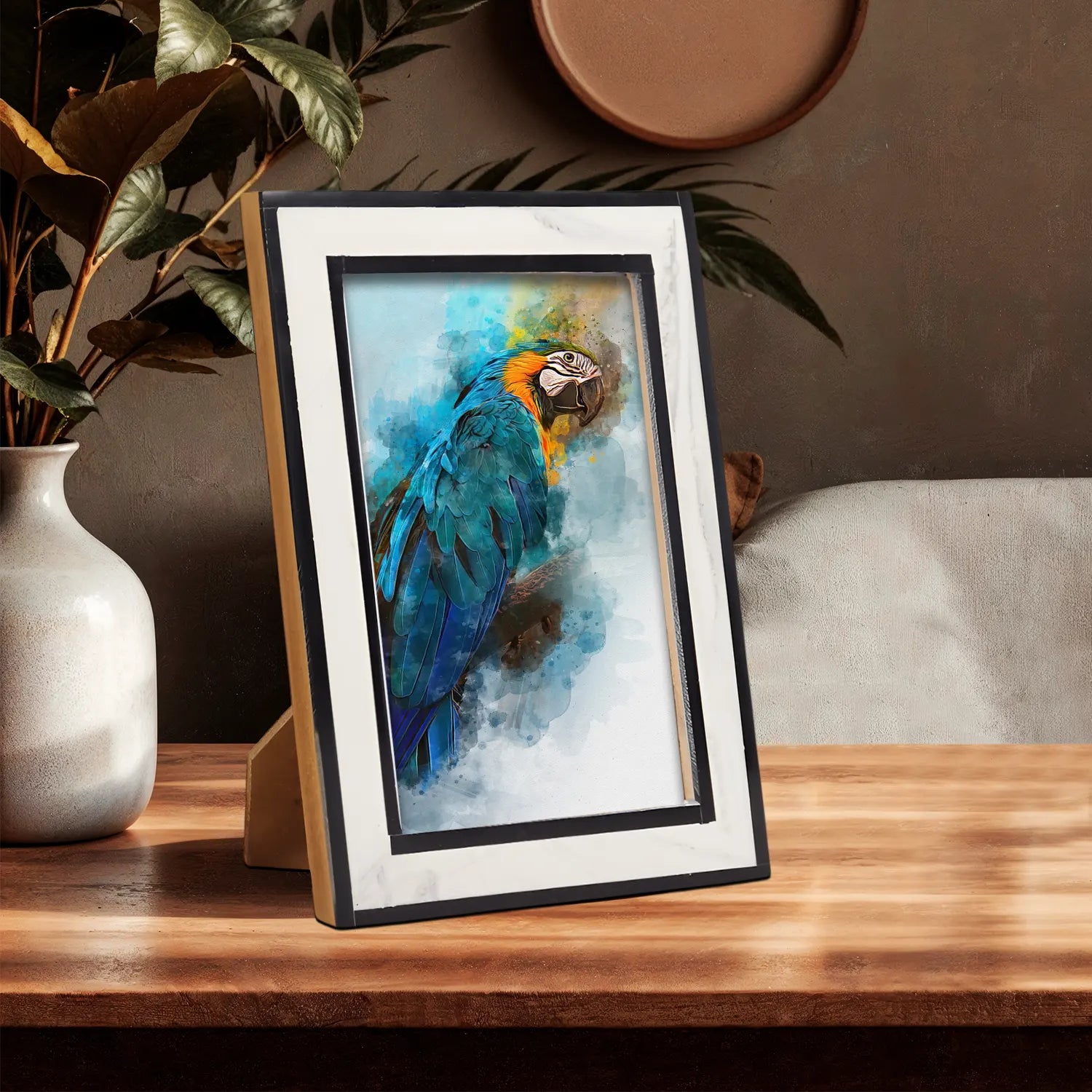 Resin Inlay Frame – Black & White in 4x6 & 5x7 - Concordia Style Boutique