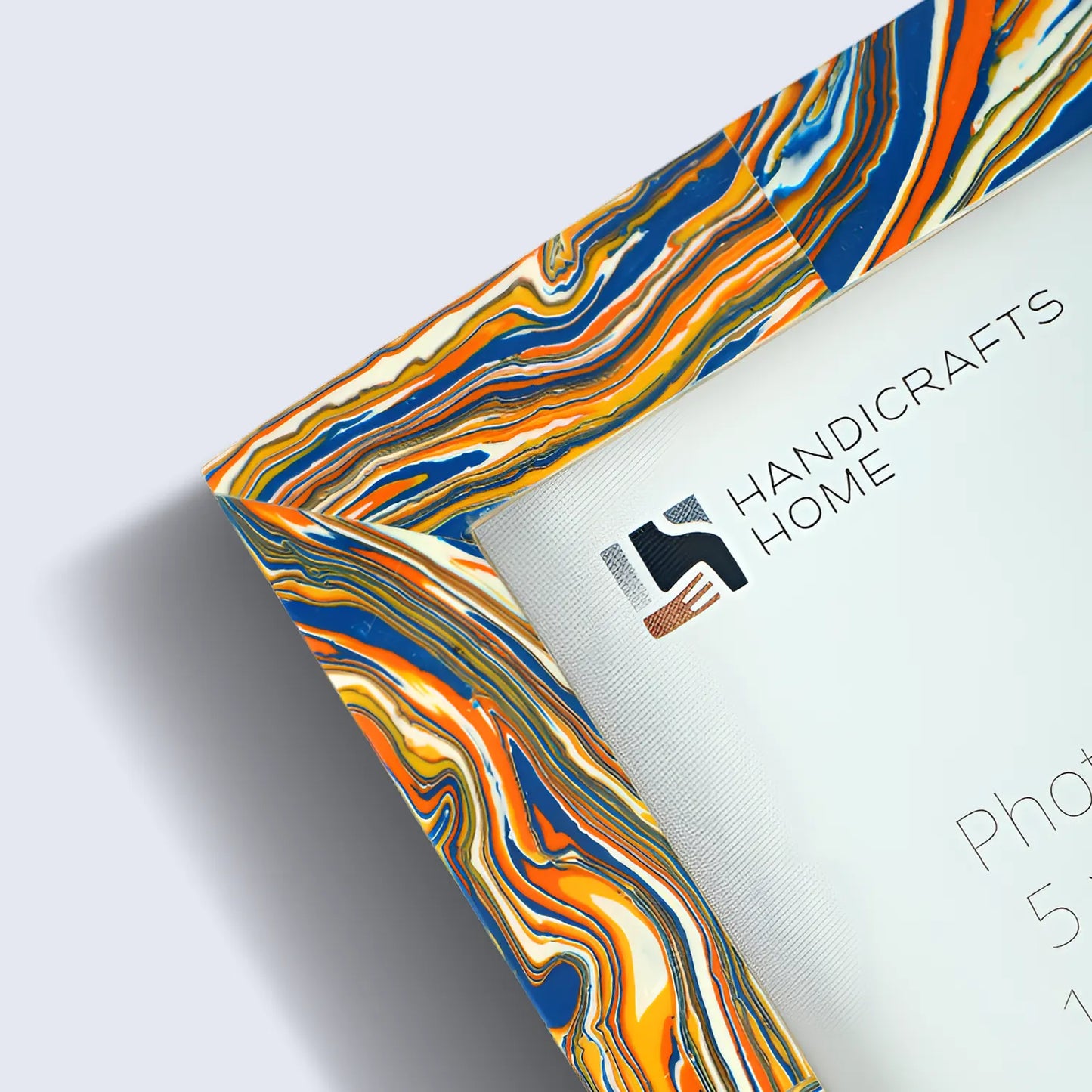 Colorful Paint Splatter Pattern 5x7 Resin Inlay Picture Frame - Concordia Style Boutique