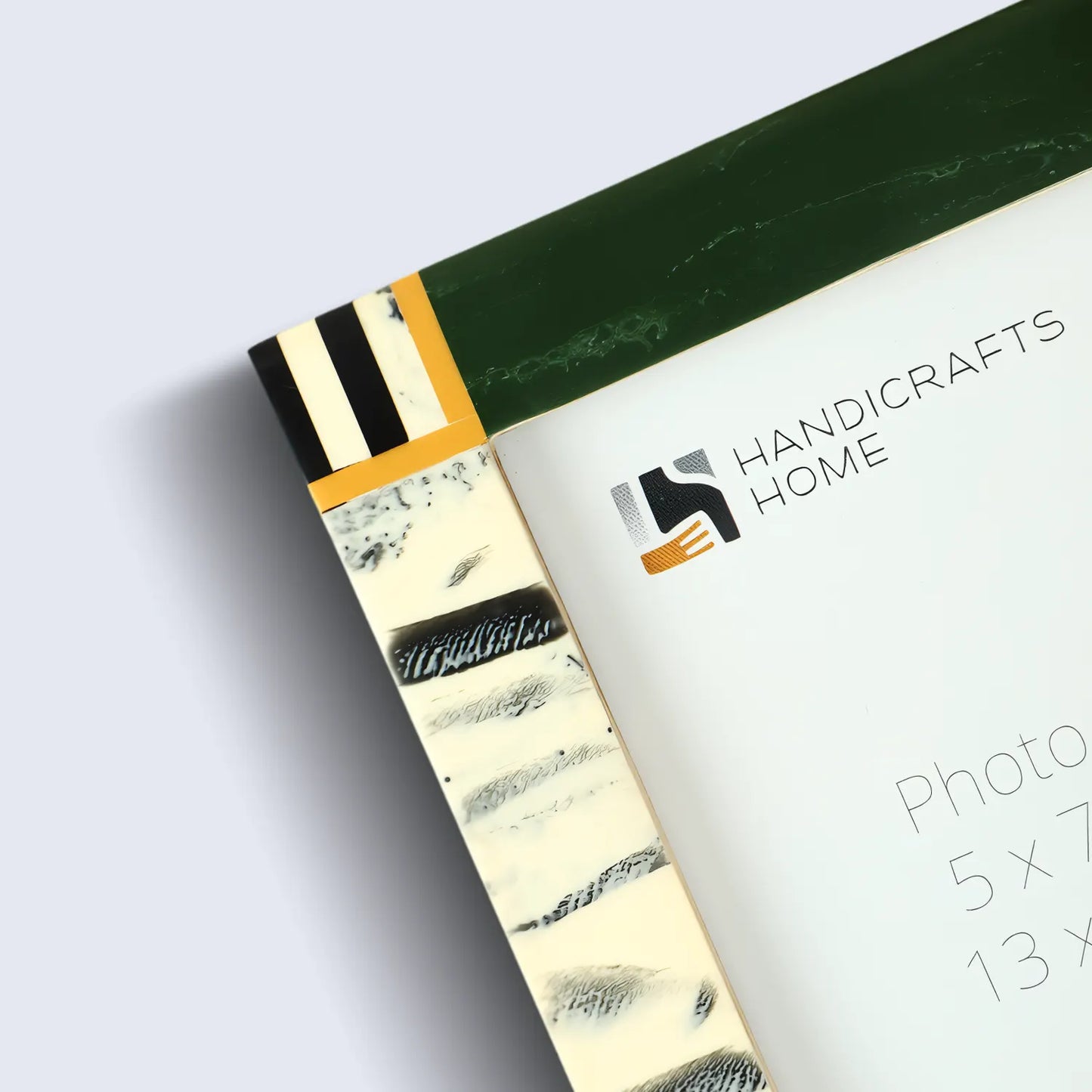 Sea Green Abstract Ink Resin Inlay Picture Frame in 4x6 & 5x7 - Concordia Style Boutique