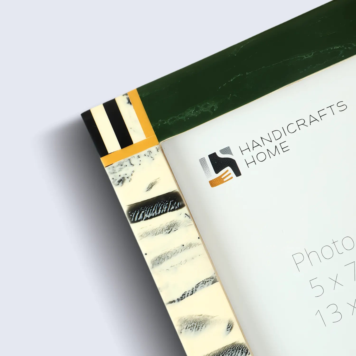 Sea Green Abstract Ink Resin Inlay Picture Frame in 4x6 & 5x7 - Concordia Style Boutique