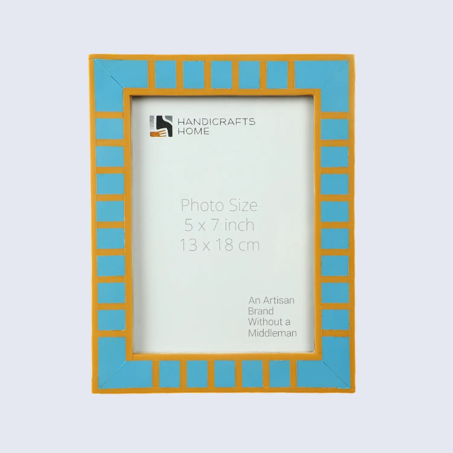 Turquoise Square Resin Inlay Picture Frame 4x6 & 5x7 - Concordia Style Boutique