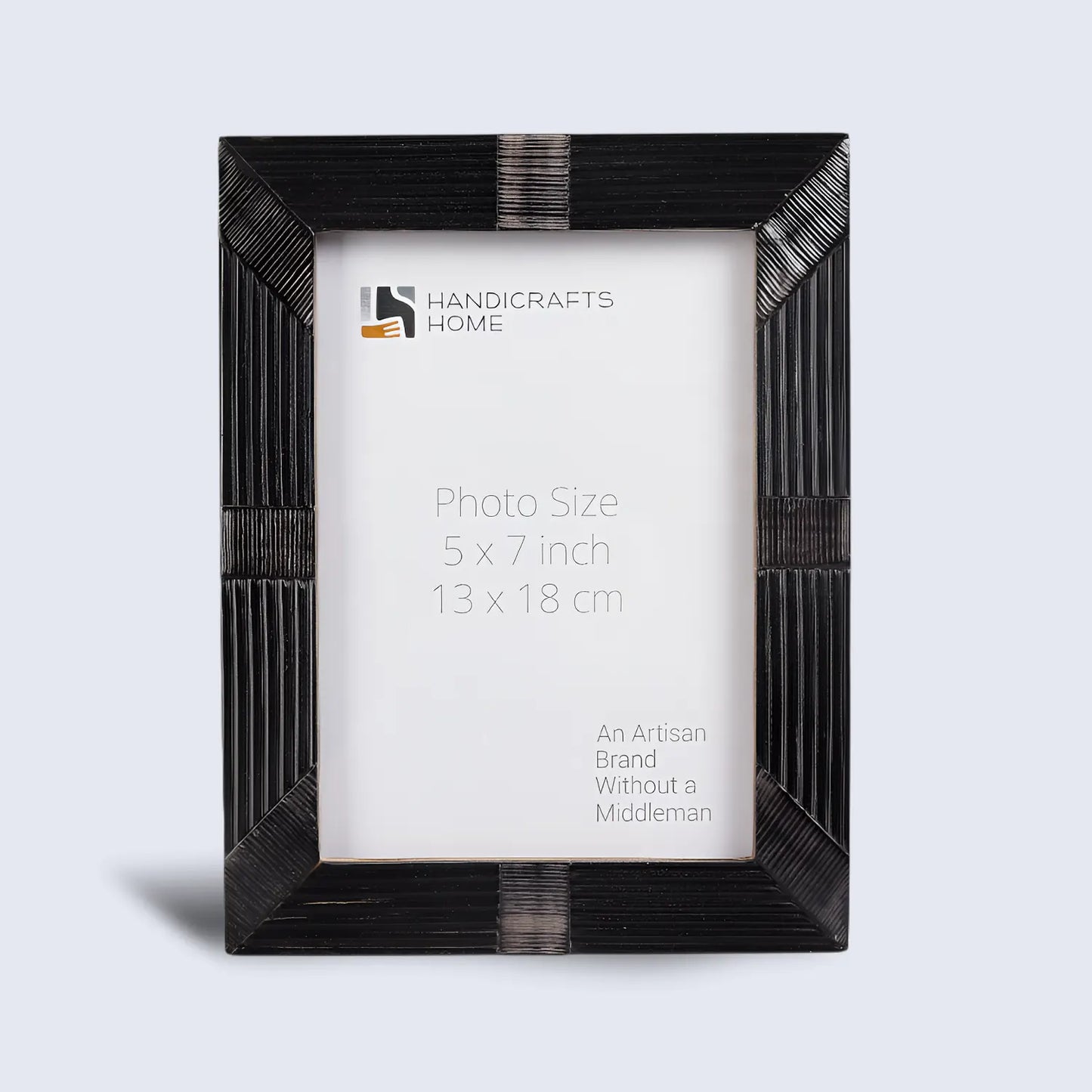 Horn Inlay Shagrin Picture Photo Frames Black, 4x6 5x7 - Concordia Style Boutique