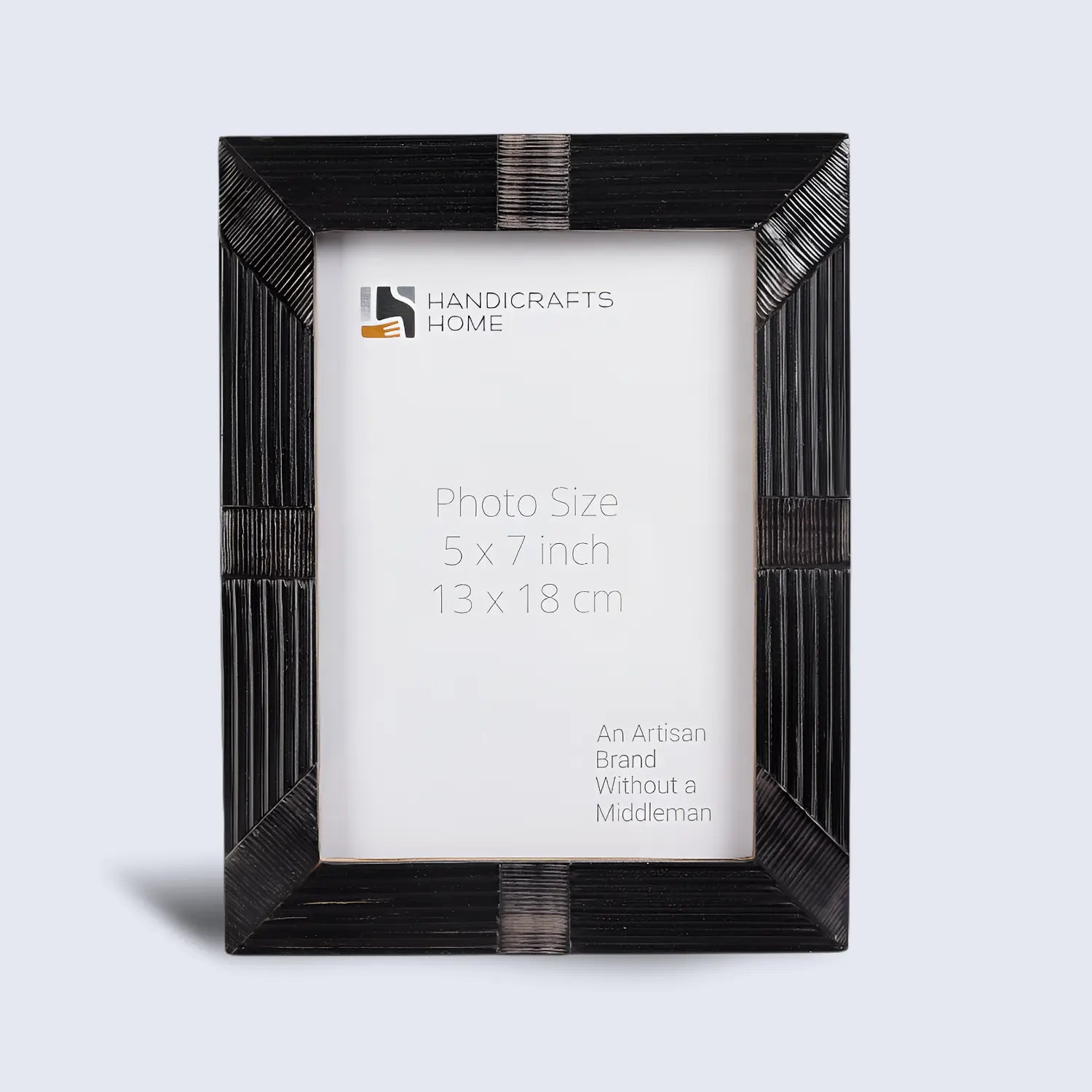 Horn Inlay Shagrin Picture Photo Frames Black, 4x6 5x7 - Concordia Style Boutique