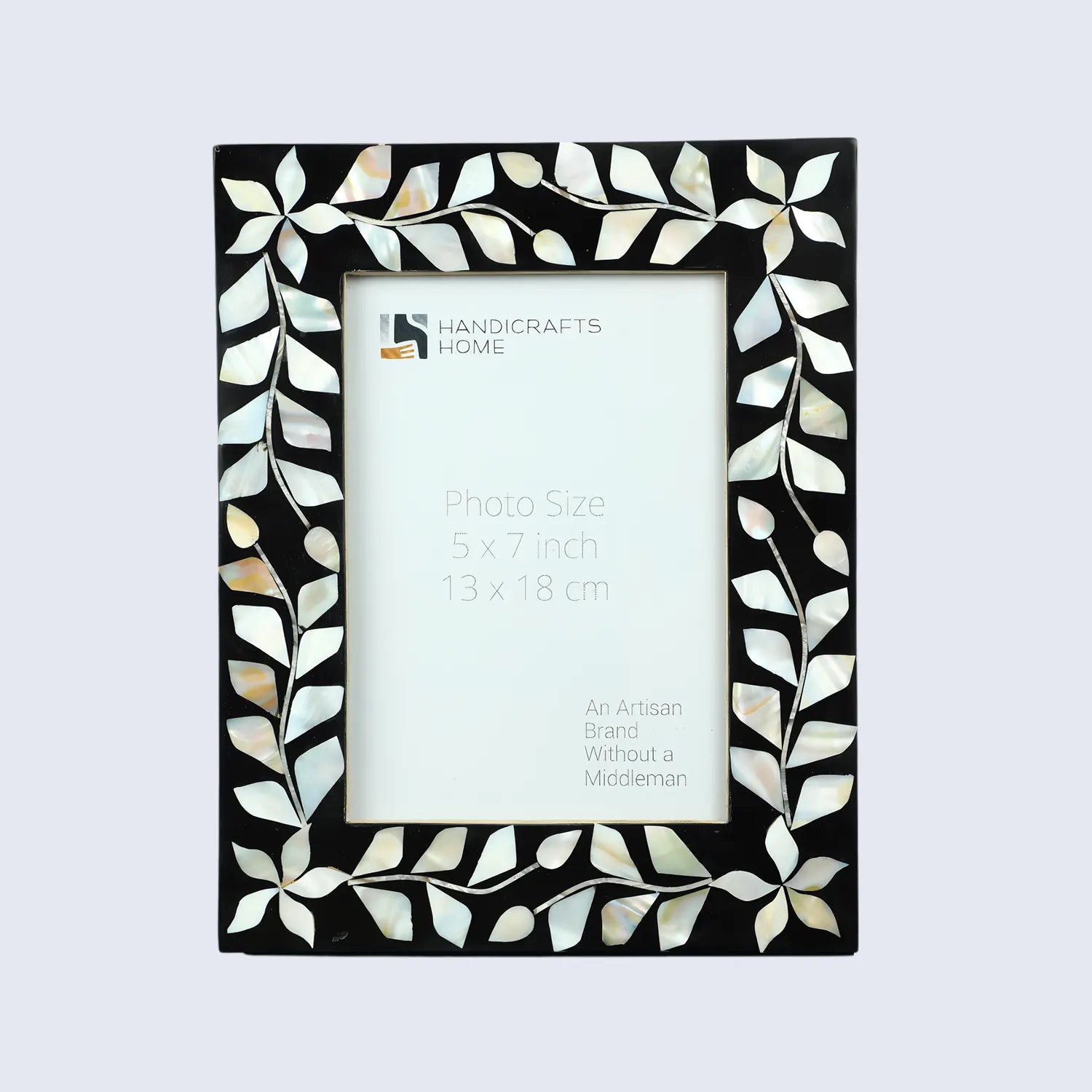 Alhambra Negra Mother of Pearl & Resin Inlay Picture Frame - 5x7 - Concordia Style Boutique