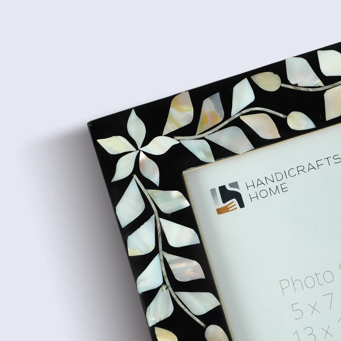 Alhambra Negra Mother of Pearl & Resin Inlay Picture Frame - 5x7 - Concordia Style Boutique