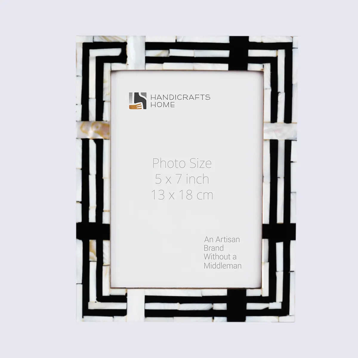 Picture Frames Pearlescent Motif Pattern Mother of Pearl & Resin Collection in 3 Sizes - Concordia Style Boutique