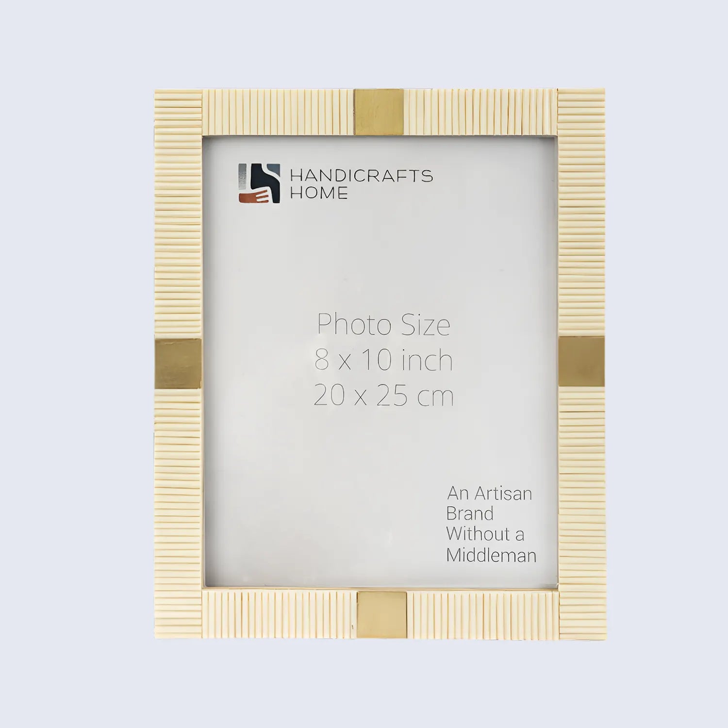 Resin Inlay White & Gold Picture Frame For Desk & Wall-3 Sizes - Concordia Style Boutique