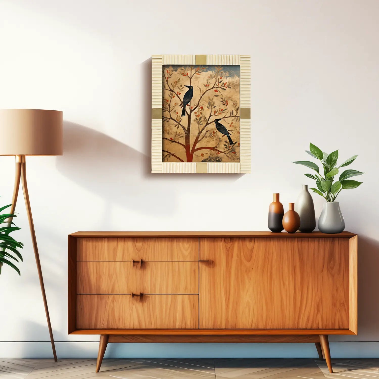 Resin Inlay White & Gold Picture Frame For Desk & Wall-3 Sizes - Concordia Style Boutique