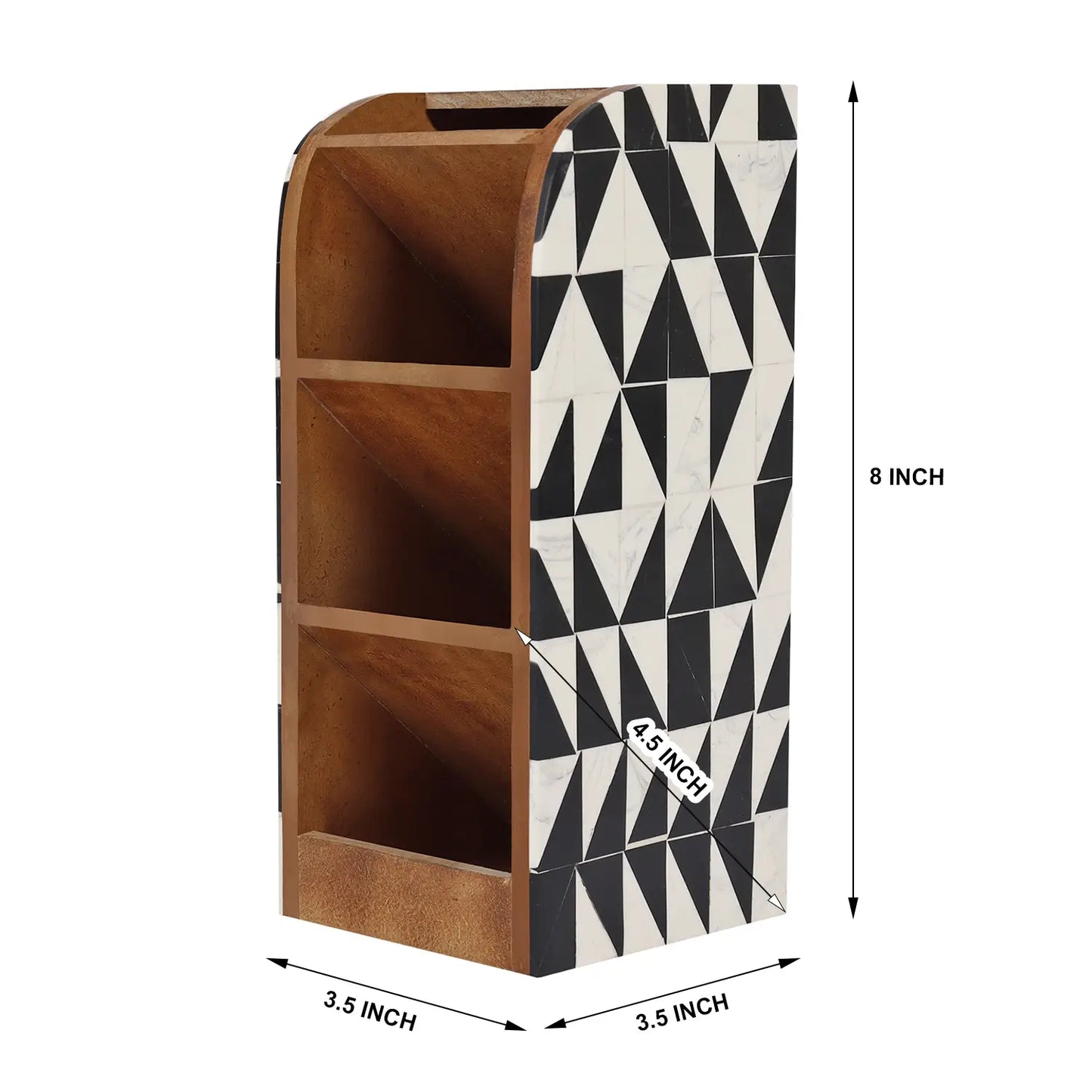 Decorative Desk Organizer Incline Black & White - Concordia Style Boutique