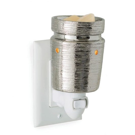 Brushed Chrome Pluggable Wax Warmer