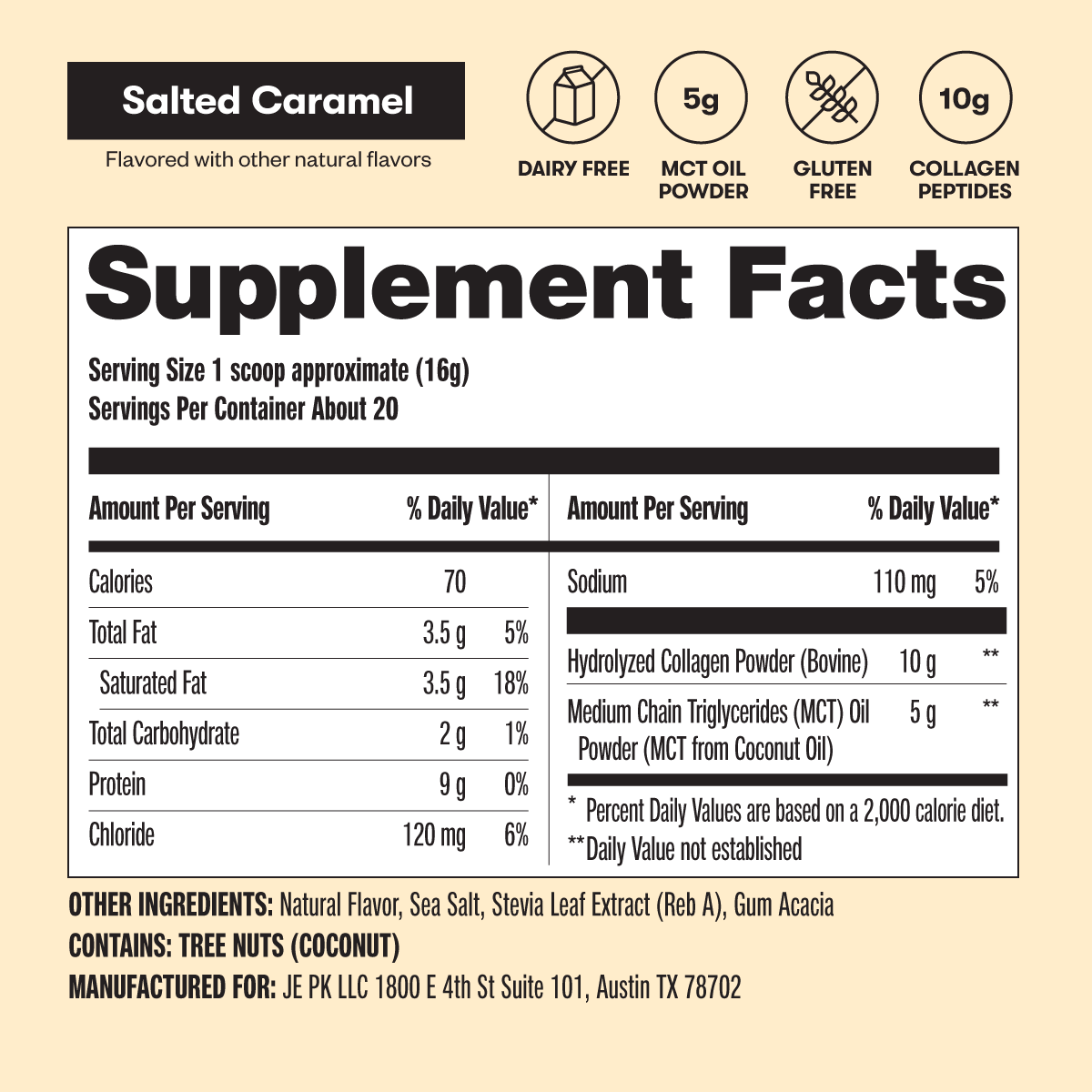 Grass-Fed Collagen Peptides & MCT Brain Boost - Concordia Style Boutique