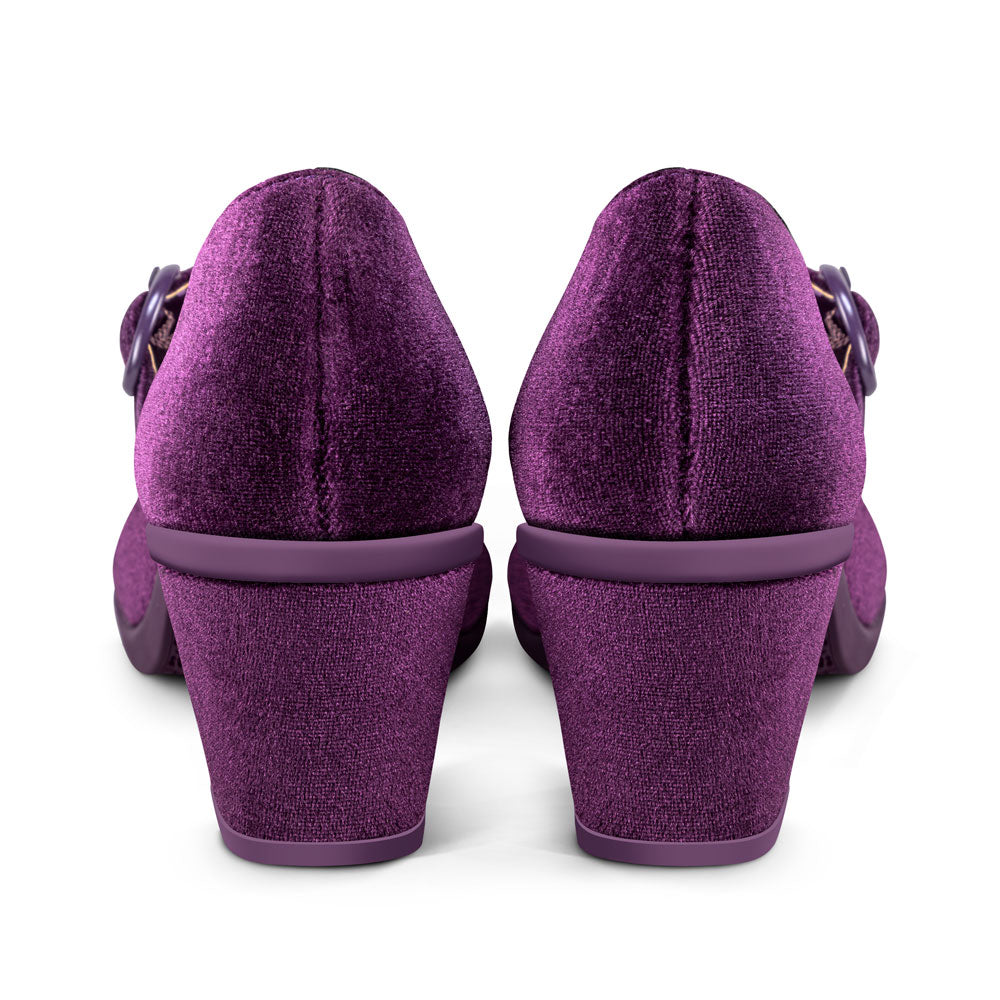 Chocolaticas® Mid Heels Plum Elixir Women's Mary Jane Pump - Concordia Style Boutique