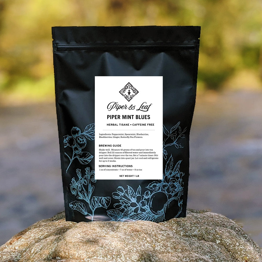 Piper Mint Blues Bulk Sachets - 70ct Tea Bags