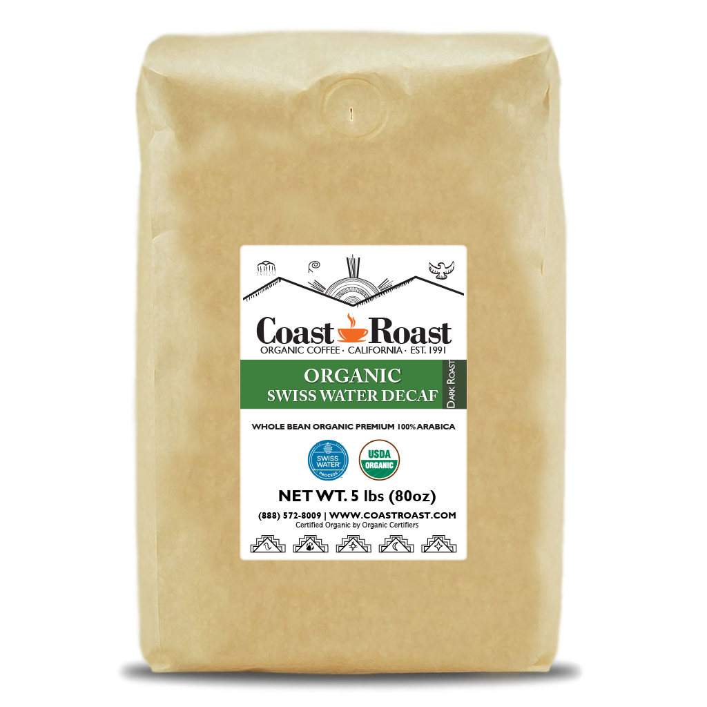 Organic Swiss Water Decaf Whole Bean Coffee - Concordia Style Boutique