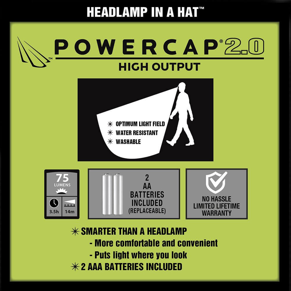 POWERCAP 2.0 Law Enforcement Tactical Series LED Headlamp Hat - Concordia Style Boutique