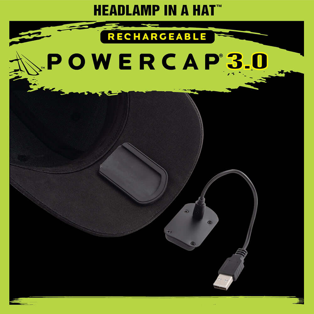 POWERCAP 3.0 Rechargeable LED Lighted Headlamp Hats and IPX4 Rating - One Size - Concordia Style Boutique