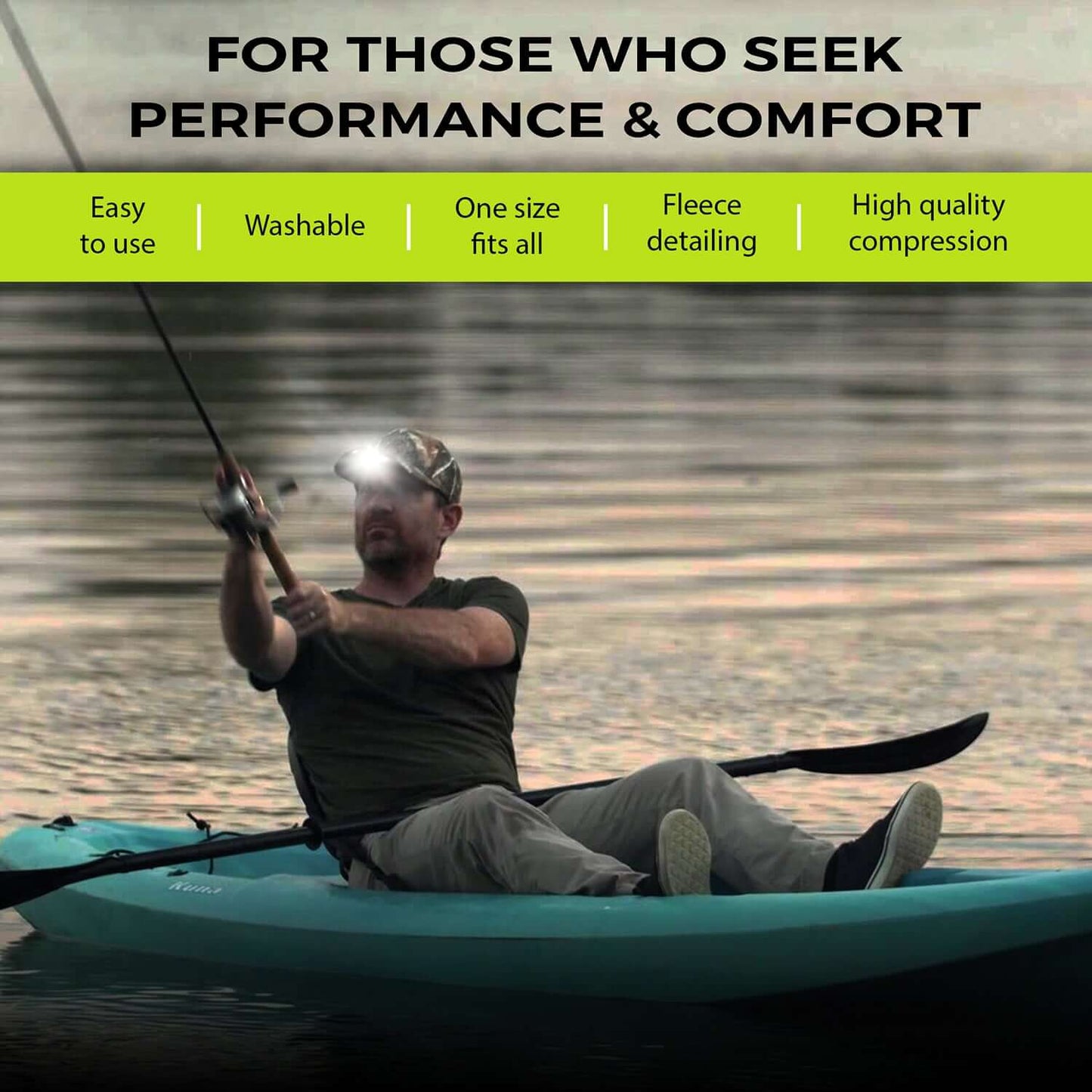 POWERCAP 3.0 Rechargeable LED Lighted Headlamp Hats and IPX4 Rating - One Size - Concordia Style Boutique