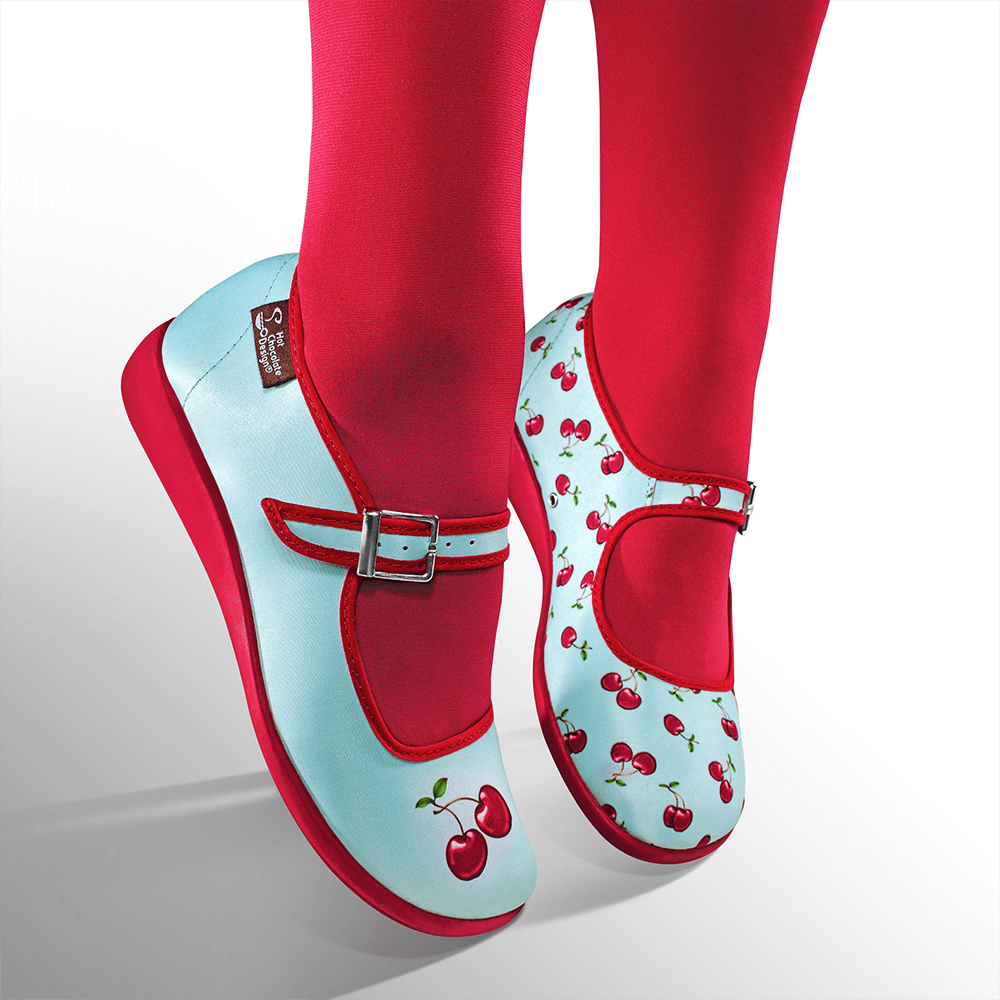 Chocolaticas® Cherry Women's Mary Jane Flat - Concordia Style Boutique
