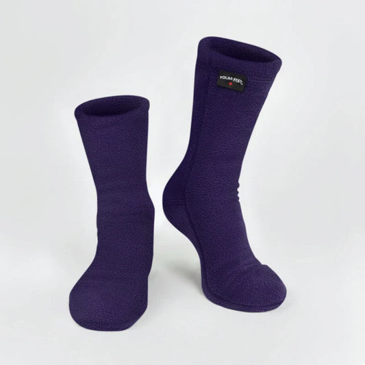 Polar Feet Fleece Socks - Purple Rain