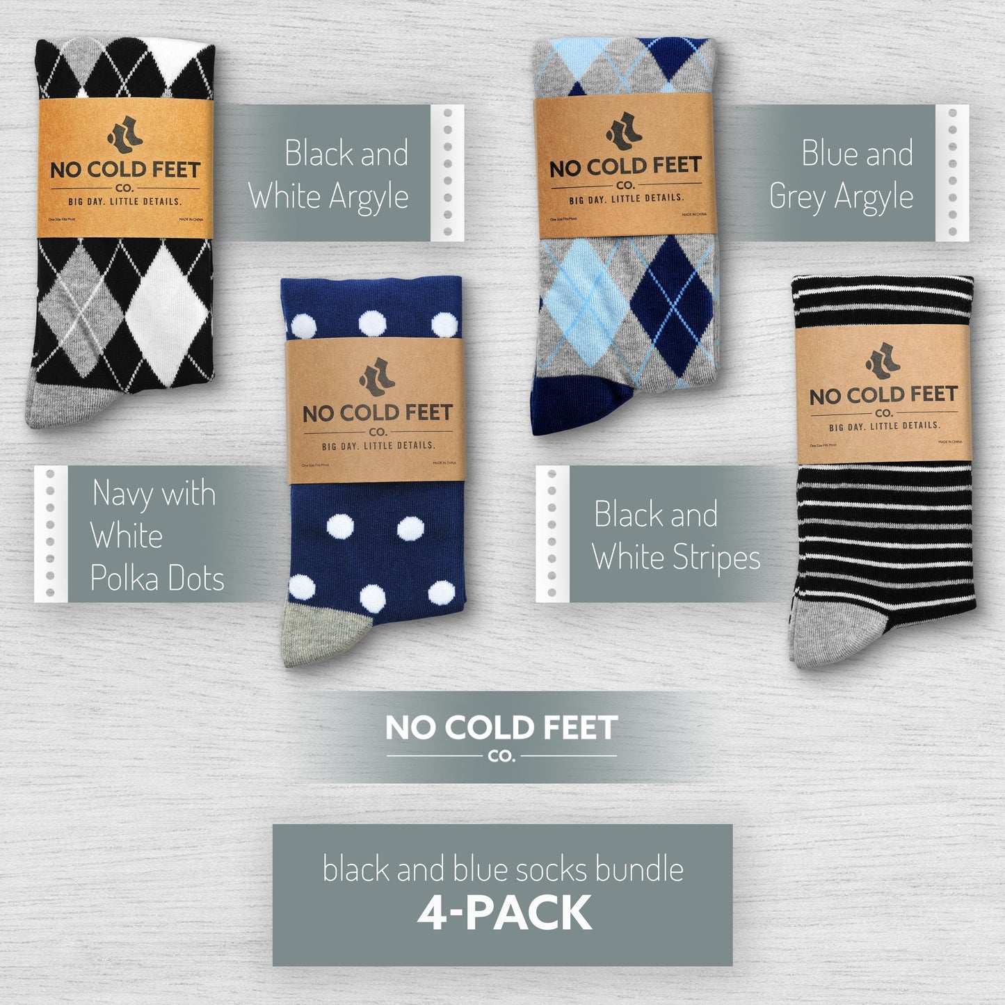 Blue and Black Sock Bundle
