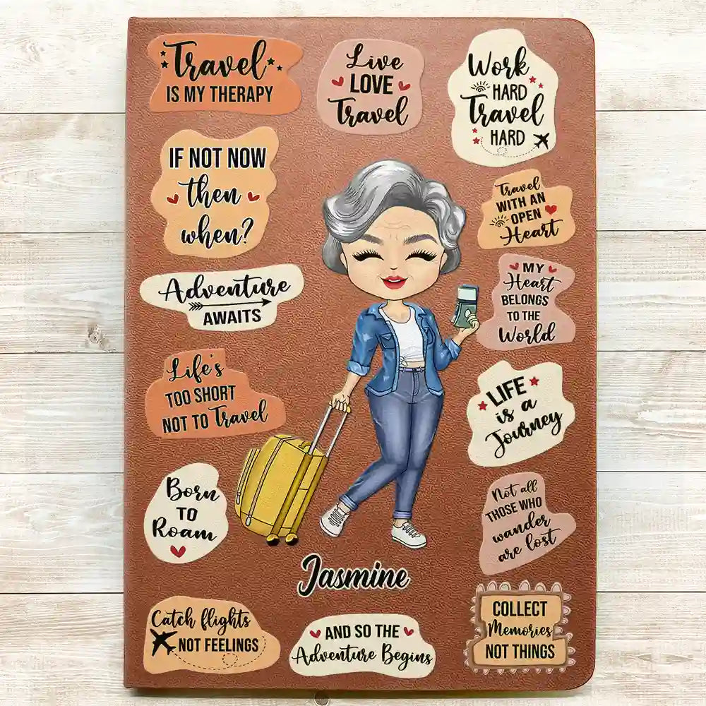 Personalized Leather Journal - "Life Is A Journey - Travel Lovers" - Personalized Gift - Premium Leather Journal from Concordia Style Boutique - Just $20.68! Shop now at Concordia Style Boutique
