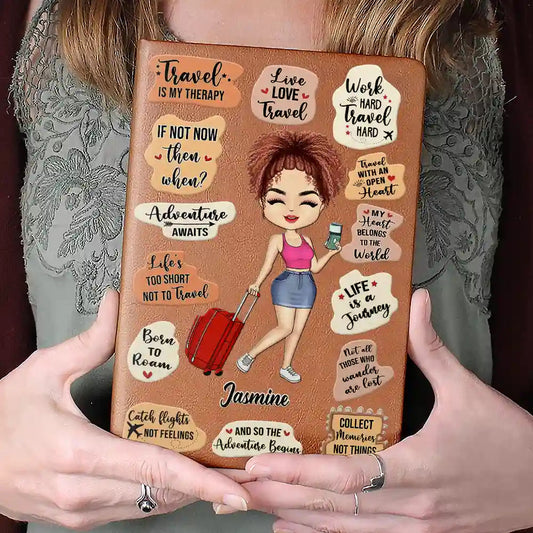 Personalized Leather Journal - "Life Is A Journey - Travel Lovers" - Personalized Gift - Premium Leather Journal from Concordia Style Boutique - Just $20.68! Shop now at Concordia Style Boutique