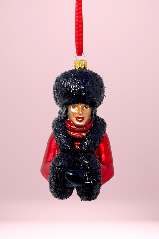 Ebby Glass Christmas Ornament