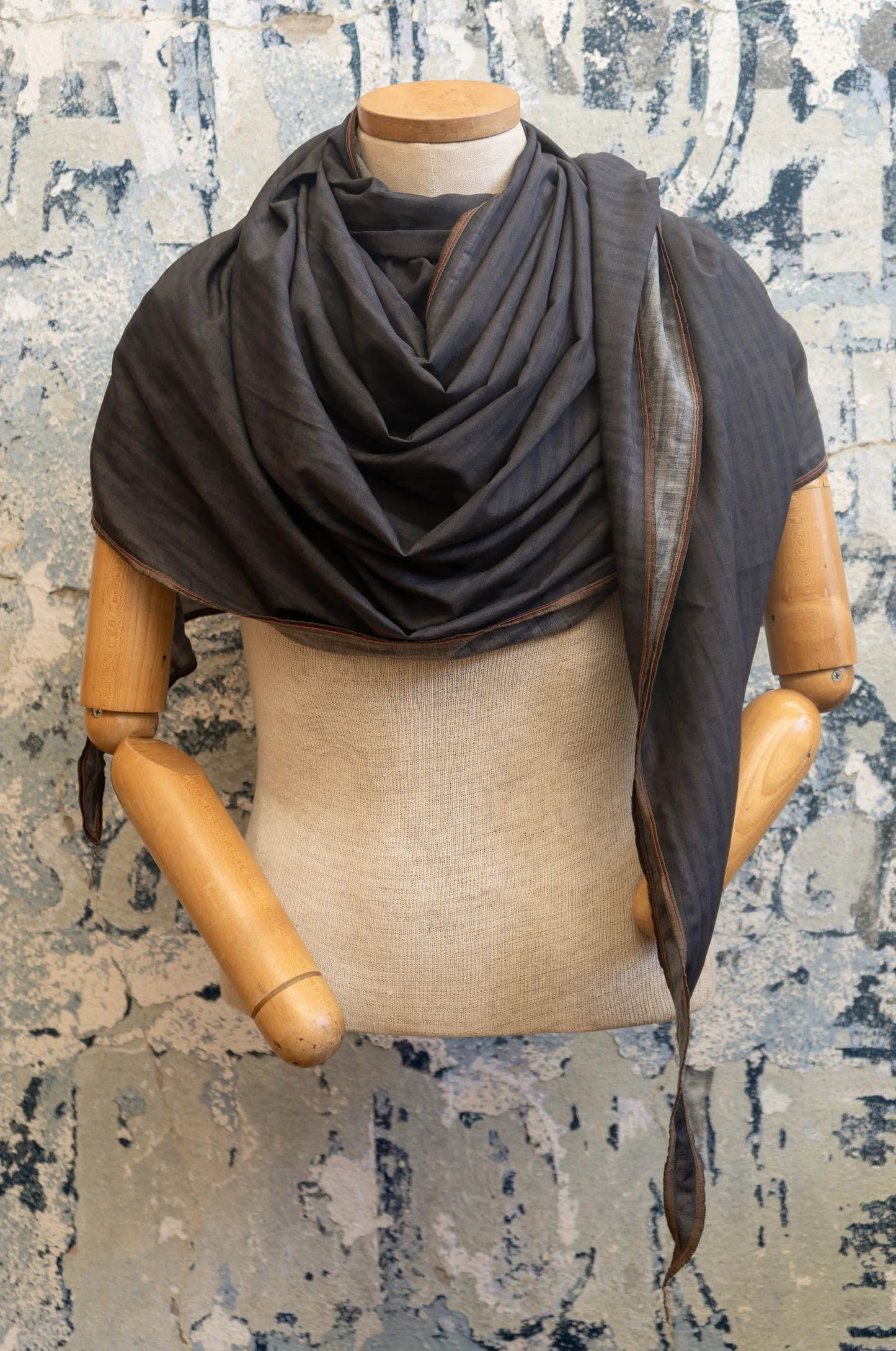 Pewter Drift Silk Scarf