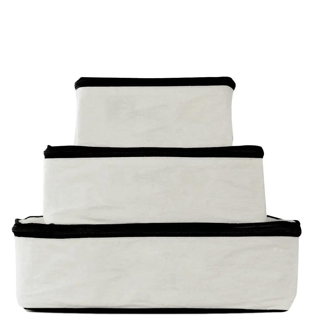Cotton Packing Cubes, 3-pack Cream - Concordia Style Boutique