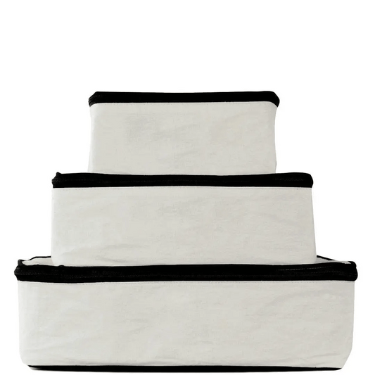 Cotton Packing Cubes, 3-pack Cream - Concordia Style Boutique