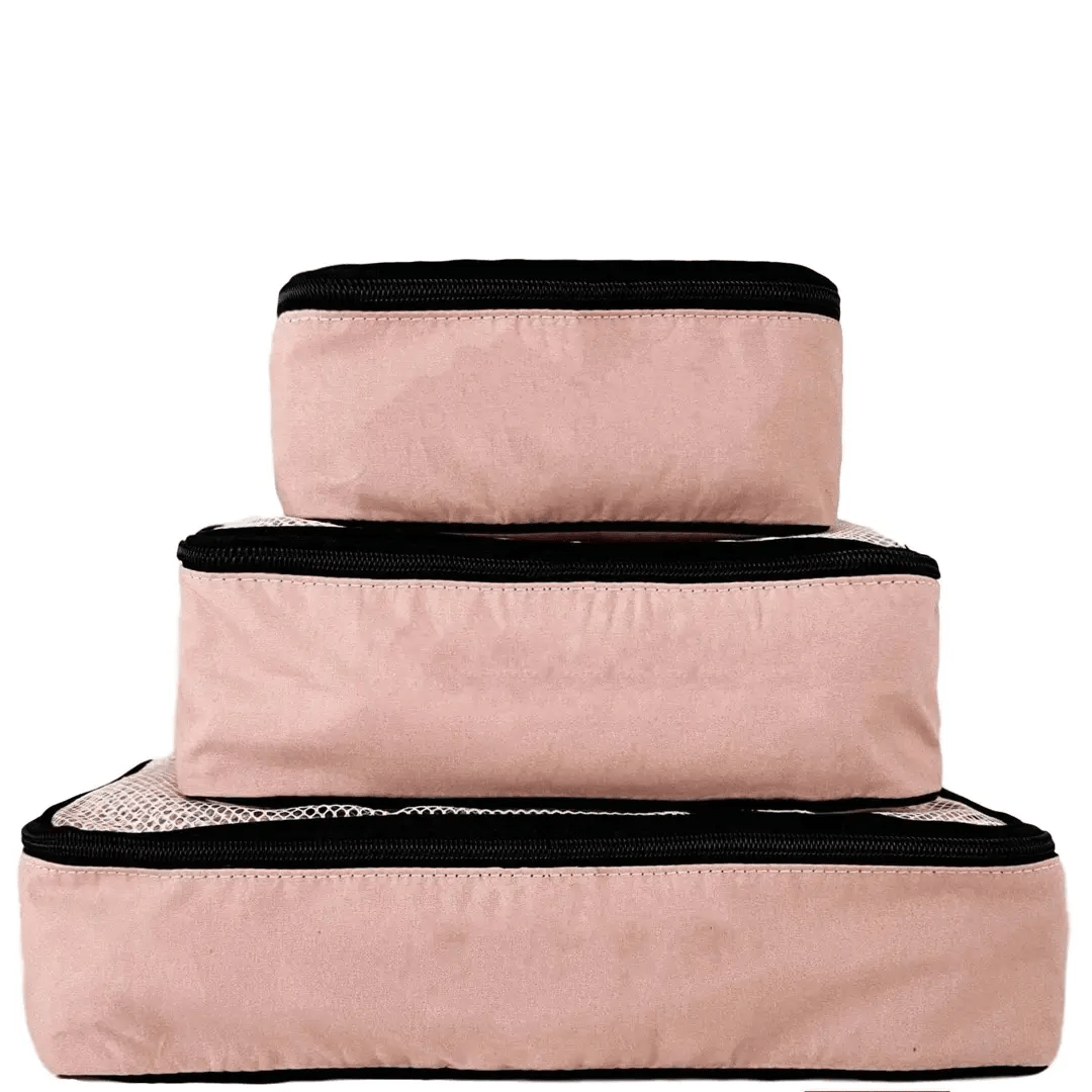 Cotton Packing Cubes, 3-pack Pink/Blush - Concordia Style Boutique