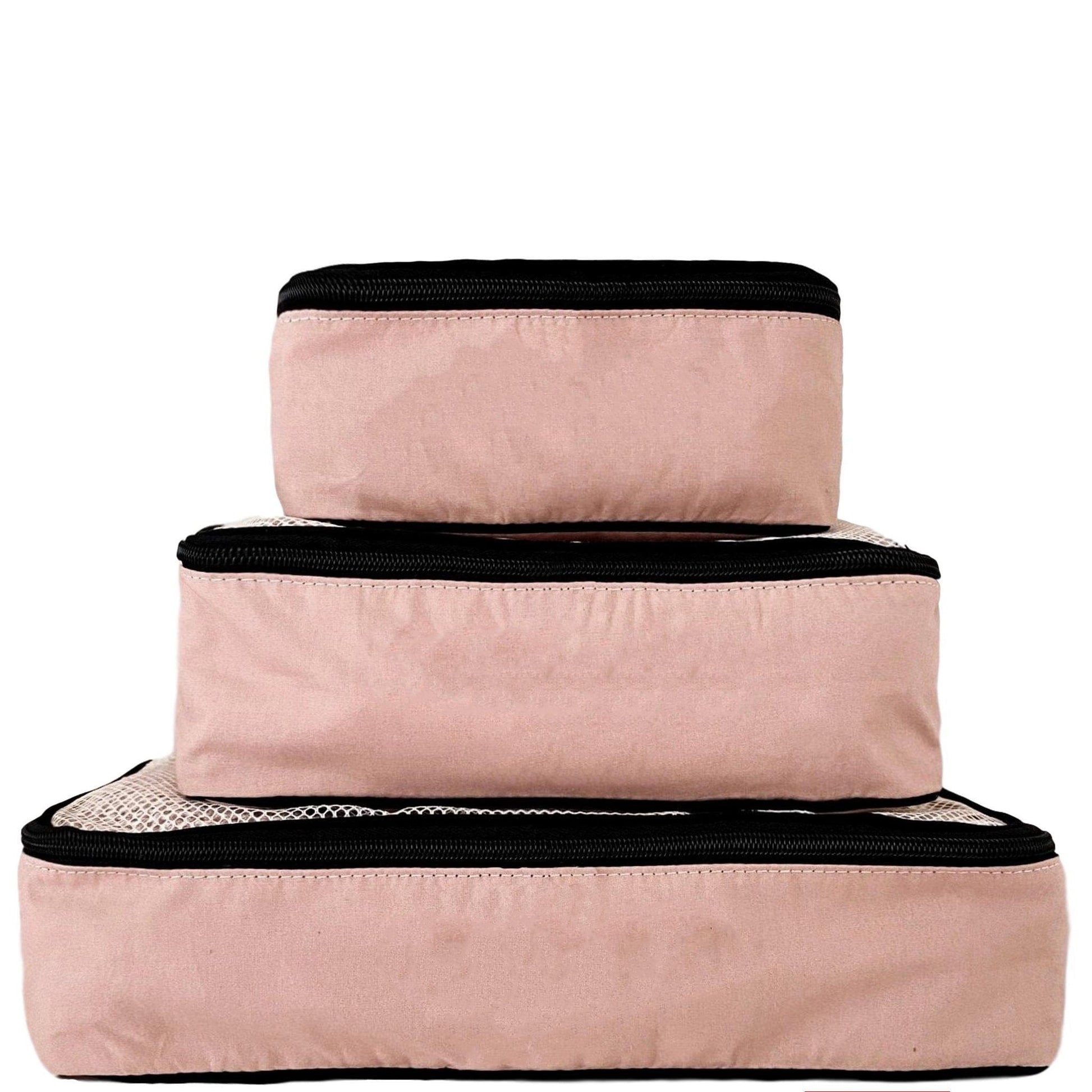 Cotton Packing Cubes, 3-pack Pink/Blush - Concordia Style Boutique