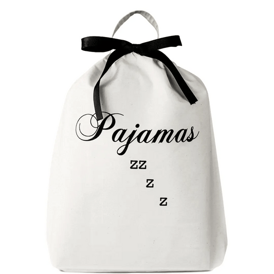Pajamas Zzzz Travel Bag, Cream - Concordia Style Boutique