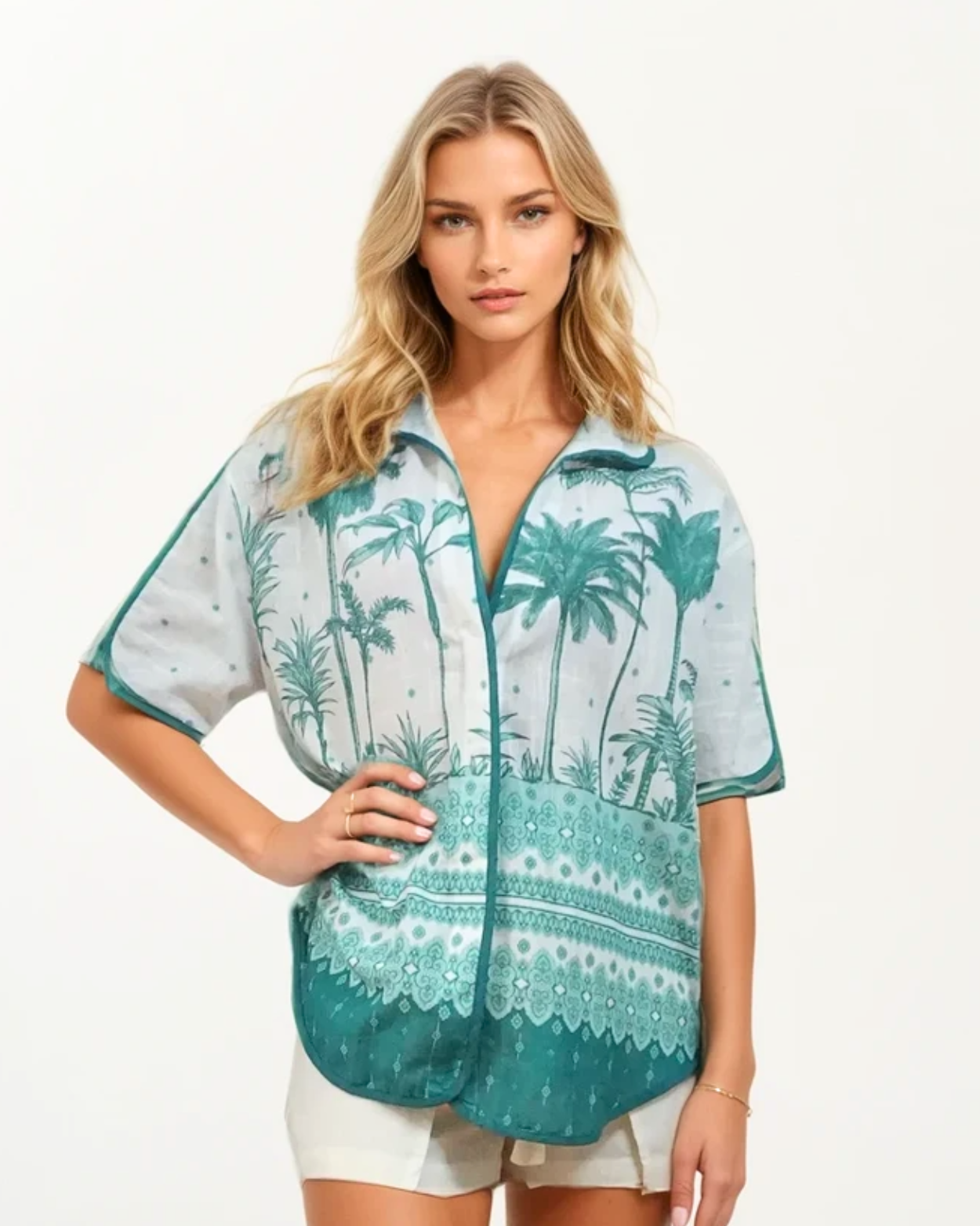 Palmetto Shirt - Palma Print - Concordia Style Boutique