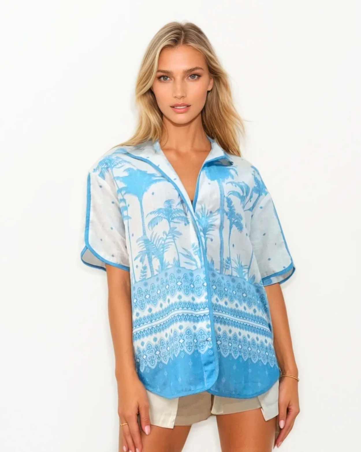 Palmetto Shirt - Palma Print - Concordia Style Boutique