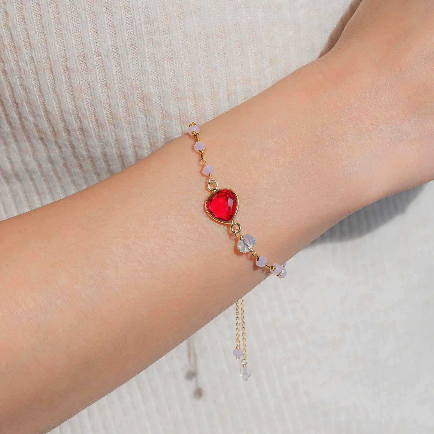 Pink Tourmaline Ballet Bracelet