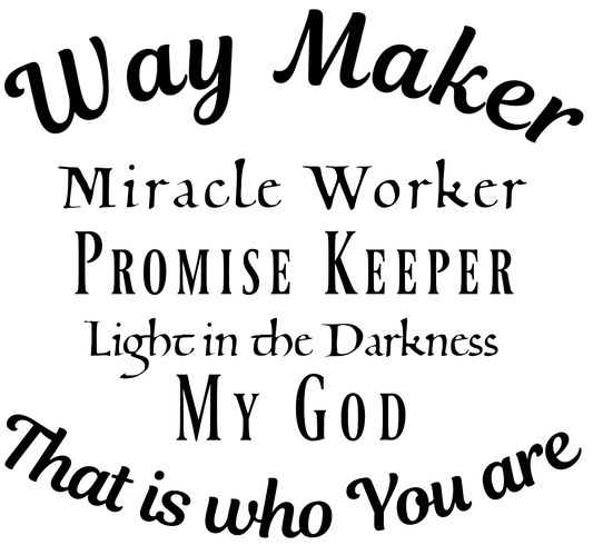 "Way Maker" Custom Laser Engraved Silicone Sleeve - Premium Mason Jar from Mason Jar Lifestyle - Just $11.99! Shop now at Concordia Style Boutique
