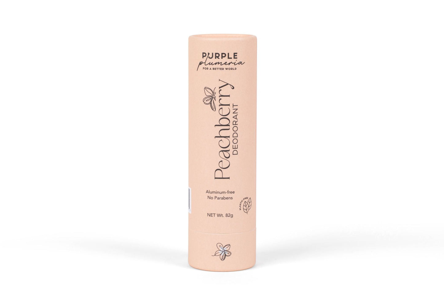 Plastic-Free Deodorant – Aluminum & Paraben-Free – Jasmine, Citrus & Peach Berry Scents