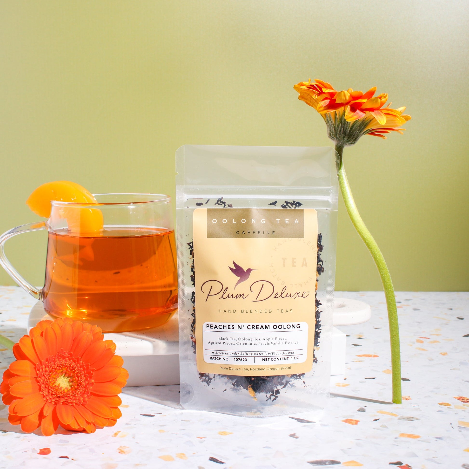 Peaches 'n' Cream Oolong Tea (Peach-Vanilla) - Concordia Style Boutique
